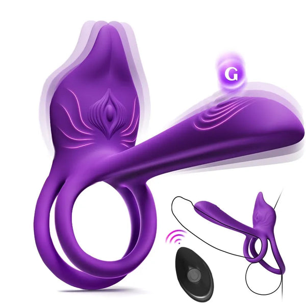 🎁Superbuyg™ Enchanted Girl Luxe Smart Vibrating Ring – App-Controlled Pleasure for Couples 💫