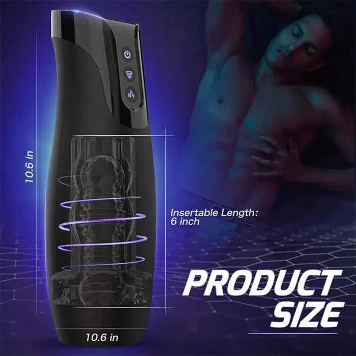 Superbuyg™ ADAMFUN Automatic 7 Sucking and 7 Vibrating Male Masturbator