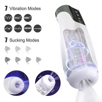Superbuyg™ ADAMFUN Automatic 7 Sucking and 7 Vibrating Male Masturbator