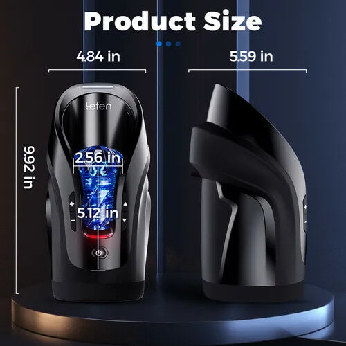 Superbuyg™ LETEN Cannon King Mini 3D Fleshy Telescopic Vibrating Automatic Masturbator