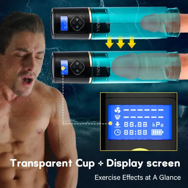 Superbuyg™QMYSKY 6 Hydrotherapy with Display Male Enhancement Water Penis Pump
