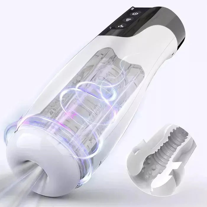 Superbuyg™ ADAMFUN Automatic 7 Sucking and 7 Vibrating Male Masturbator