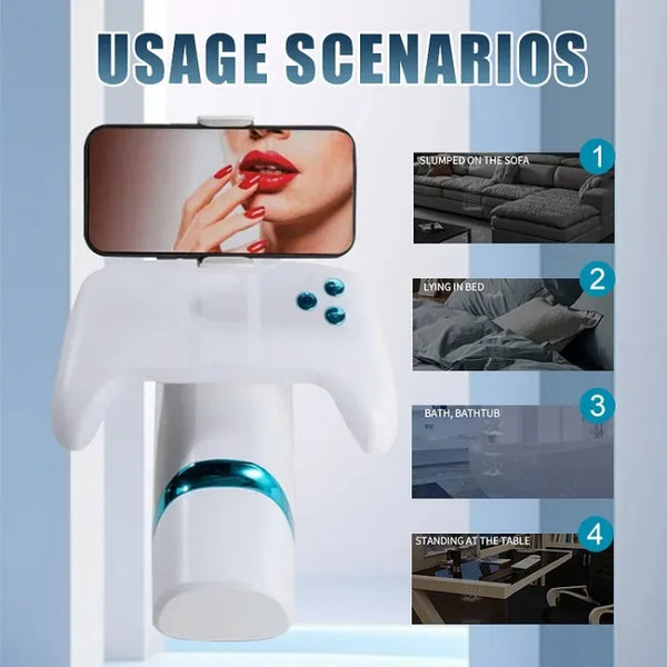 Superbuyg™Thrusting Vibrating Heating Phone Holder Handle Control