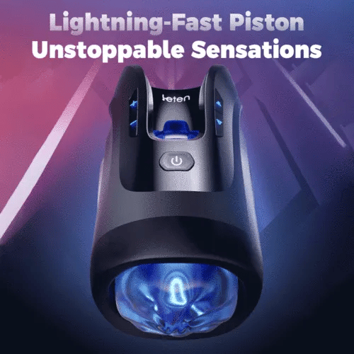 Superbuyg™ LETEN Cannon King Mini 3D Fleshy Telescopic Vibrating Automatic Masturbator