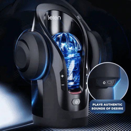 Superbuyg™ LETEN Cannon King Mini 3D Fleshy Telescopic Vibrating Automatic Masturbator