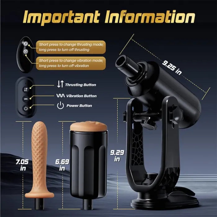Superbuyg™ THRUSTMAX Unisex Toy Hands-Free Use Fully Automatic Masturbator